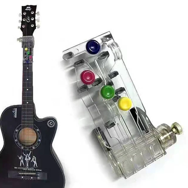 Alt view image 2 of 3 - US 1 Pc Guitar Chord Aid Tool Acoustic Guitar Chord Learning Teaching ABS Tool