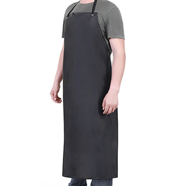 Alt view image 3 of 3 - US Heavy Duty Vinyl Waterproof Apron Chemical Resistant PVC Industrial 42x29.5''