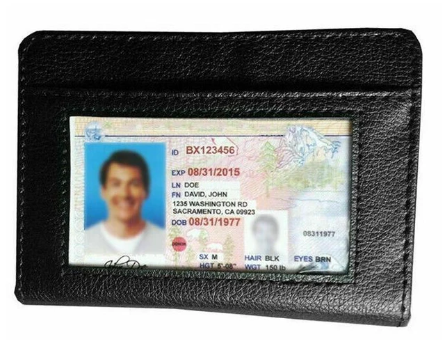 Main image of US 1 Pack Lock Slim Secure Men Women Blocking Money Credit Card Holder Wallets