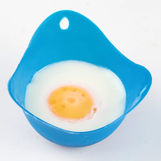 Alt view image 2 of 3 - US 4 Pack Egg Poacher Silicone Poaching Cups Boil Microwave Stove Top Cook Egg