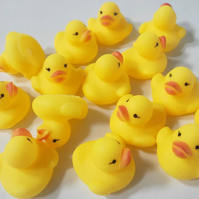 Alt view image 3 of 4 - US 60 Mini Rubber Ducky Float Duck Baby Bath Shower Toy Birthday Party Gift