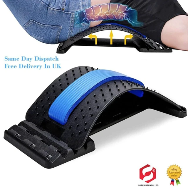 Alt view image 3 of 5 - US 1 Pc Posture Relief Pain Support Massager Lower Back Lumbar Spine Stretcher