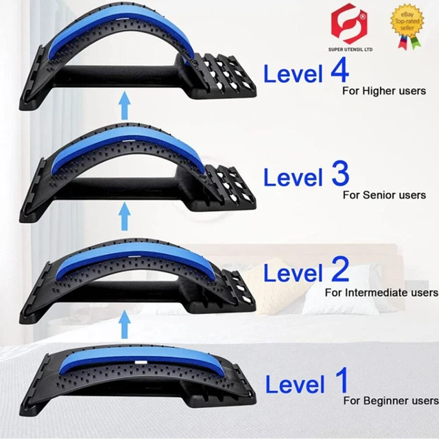 Alt view image 2 of 5 - US 1 Pc Posture Relief Pain Support Massager Lower Back Lumbar Spine Stretcher