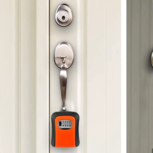 Alt view image 4 of 5 - US 1 Key Lock Box 4-Digits Combination Weatherproof Wall Mount Security Code