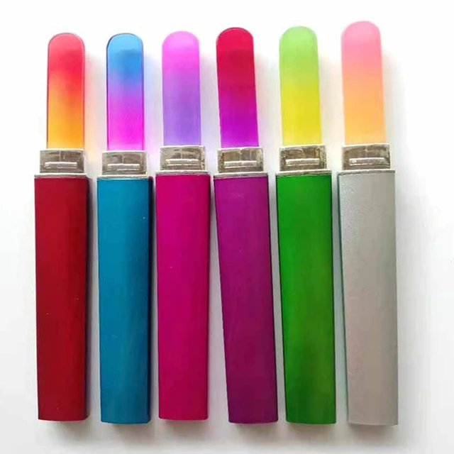Alt view image 2 of 5 - US 7 Pcs Glass Nail File w/ Case Crystal Fingernail Pedicure Set Double Sided