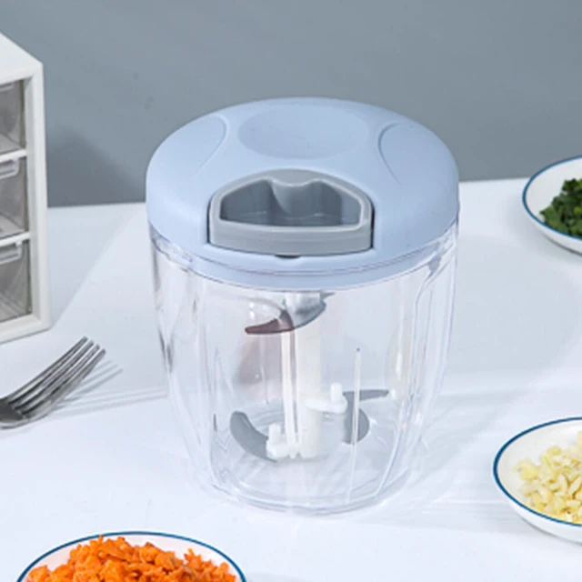 Alt view image 2 of 4 - US 1 Pc Hand Blender Kitchen Tool Pull Vegetable Food Chopper Slicer Processor