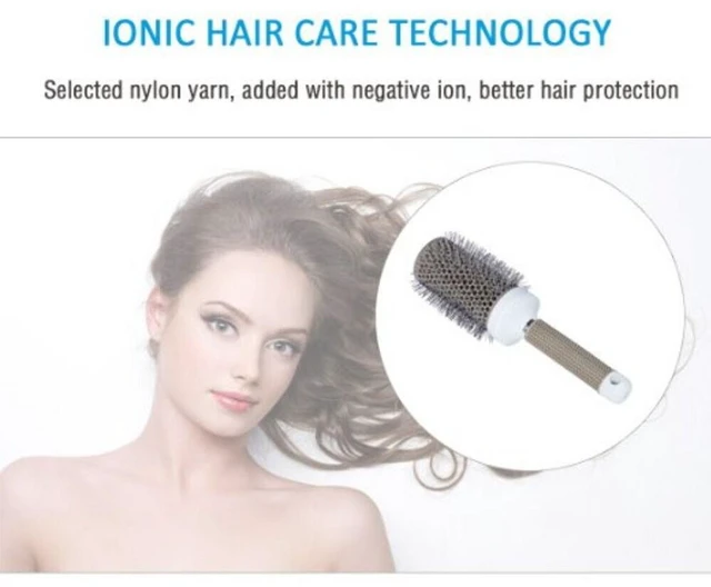 Alt view image 5 of 5 - US 1 Pack 2'' Hair Brush Nano Thermal Ceramic Ionic Round Barrel Comb Styling