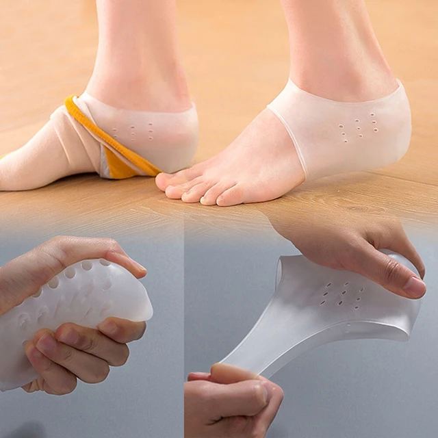 Alt view image 4 of 5 - US Concealed Footbed Enhancers Invisible Height Increase Silicone Heel Insoles
