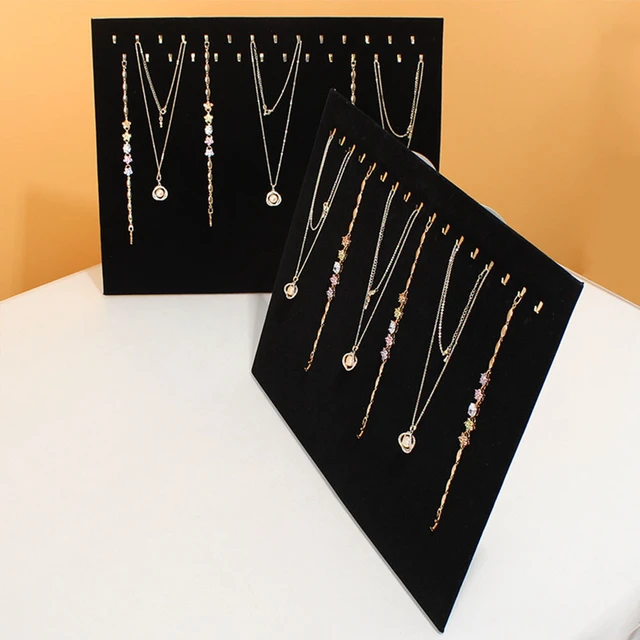 Alt view image 5 of 5 - US 1 Pcs 17 hooks Jewelry Organizer Hanging Earrings Holder Display Stand Rack