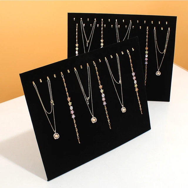 Alt view image 4 of 5 - US 1 Pcs 17 hooks Jewelry Organizer Hanging Earrings Holder Display Stand Rack