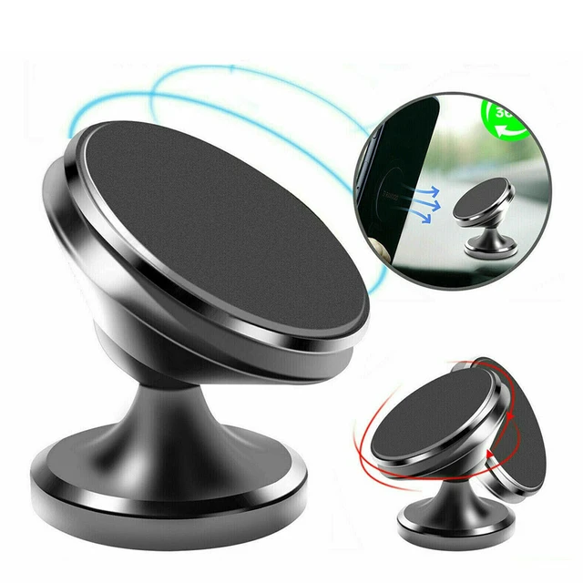 Alt view image 3 of 3 - US 2 Pc Universal Magnetic Car Mount Cell Phone Holder Circle Stand Adjustable
