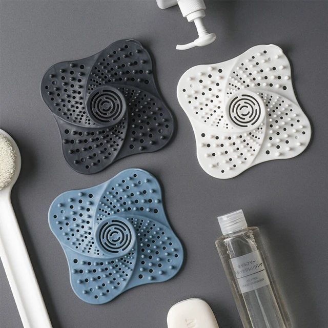 Alt view image 3 of 5 - US 4 Pack Bathroom Drain Cover Hair Catcher Drain Strainer Covers Sink Filter