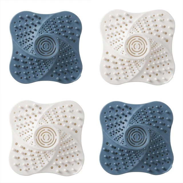 Main image of US 4 Pack Bathroom Drain Cover Hair Catcher Drain Strainer Covers Sink Filter