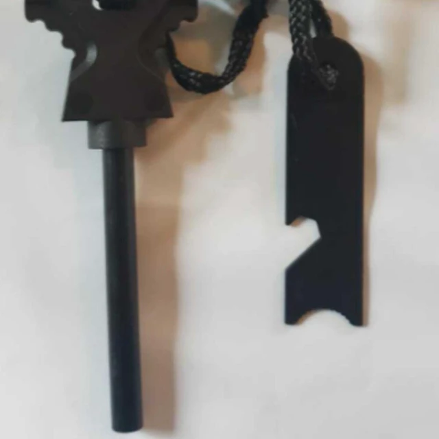 Alt view image 3 of 5 - US 2 Pack Waterproof Fire Starter Striker Flint Ferro Rod Survival Camping EDC