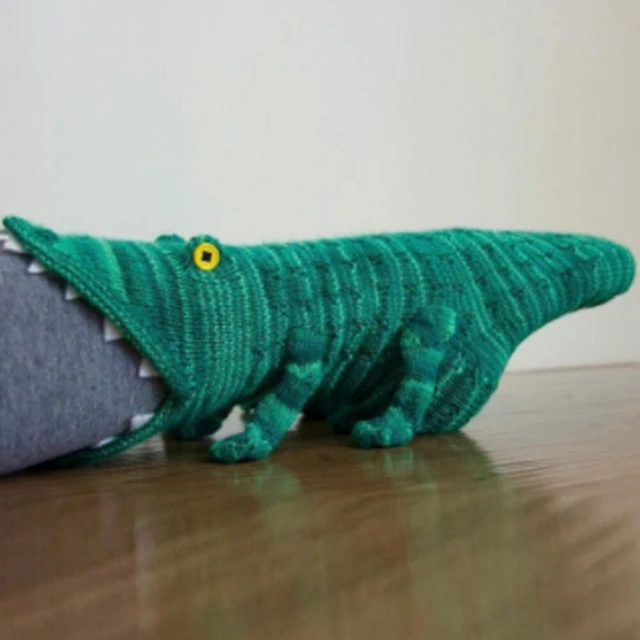 Alt view image 4 of 4 - US 1 Pcs Funny Animal Socks Women Novelty Crocodile Shark Floor Socks Gifts