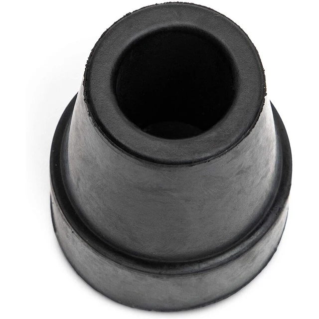 Alt view image 2 of 3 - US 6 Pack 3/4" Black Rubber Replacement Tip Cap for Hiking Stick, Cane, Poles