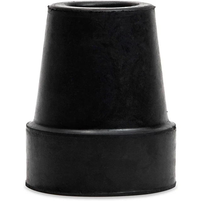 Alt view image 3 of 3 - US 6 Pack 3/4" Black Rubber Replacement Tip Cap for Hiking Stick, Cane, Poles