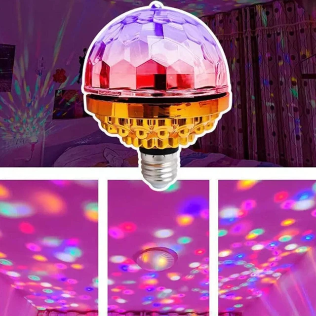 Alt view image 4 of 5 - US 1 Pack Colorful Rotating Magic Ball Light Colorful DJ Party Bulb Sockets