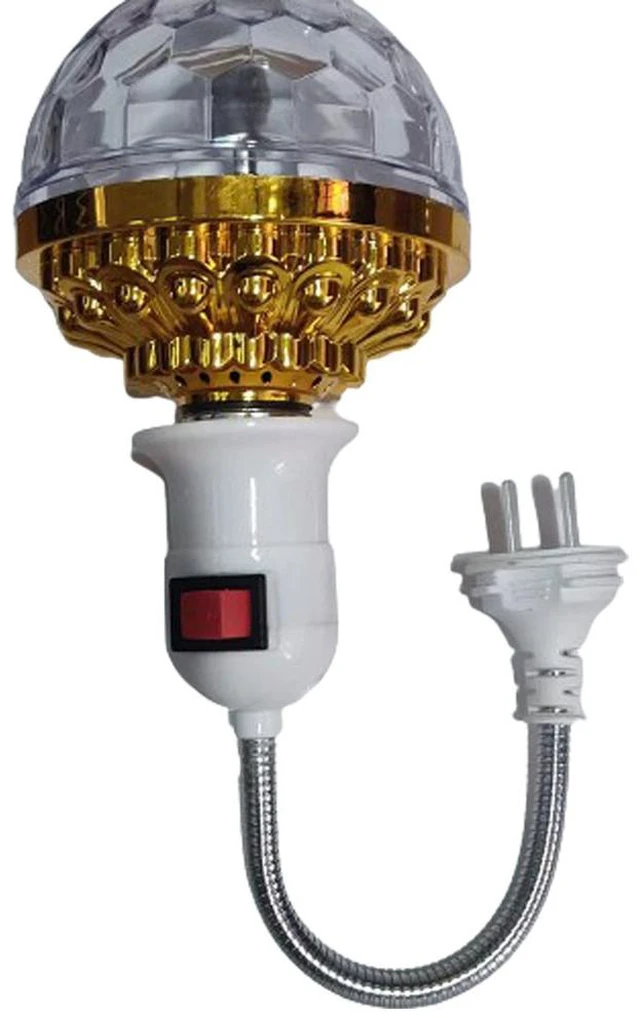 Main image of US 1 Pack Colorful Rotating Magic Ball Light Colorful DJ Party Bulb Sockets