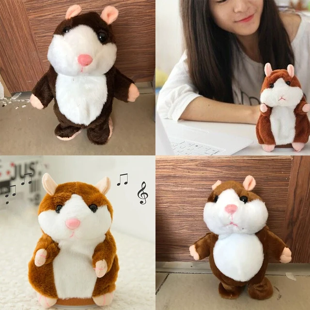 Alt view image 2 of 4 - US 1 Pack Talking Speaking Hamster Plush Toy Voice Repeating Sound Record Gift