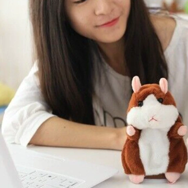Alt view image 3 of 4 - US 1 Pack Talking Speaking Hamster Plush Toy Voice Repeating Sound Record Gift