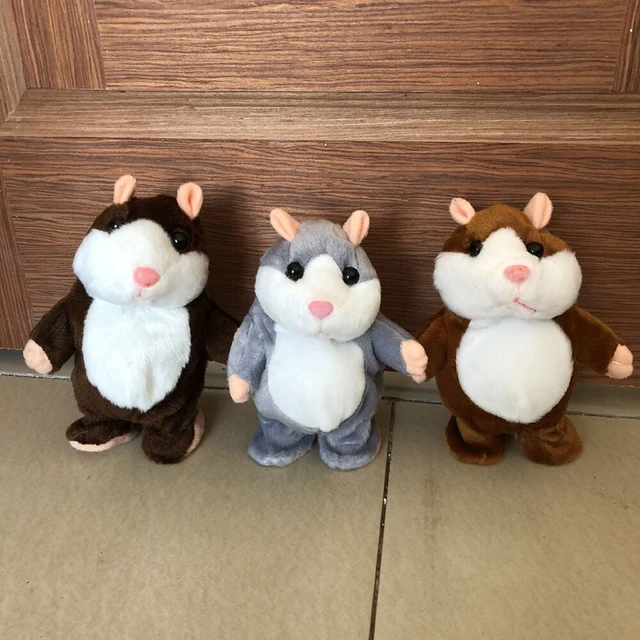 Alt view image 4 of 4 - US 1 Pack Talking Speaking Hamster Plush Toy Voice Repeating Sound Record Gift