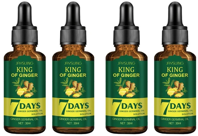 Main image of US 4-8 Pack Ginger Hair Growth Serum Germinal Oil Regrow 7 Days Loss Treatment