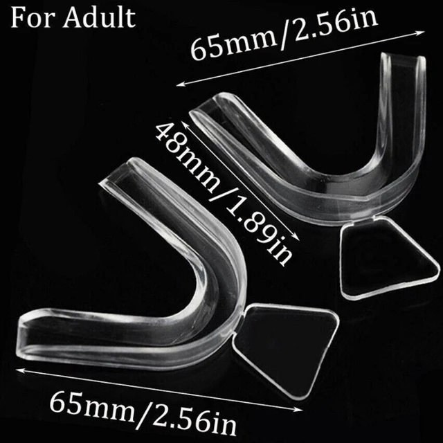 Alt view image 4 of 4 - US 8 Pack Silicone Mouth Guard Teeth Clenching Grinding Moldable Dental Night