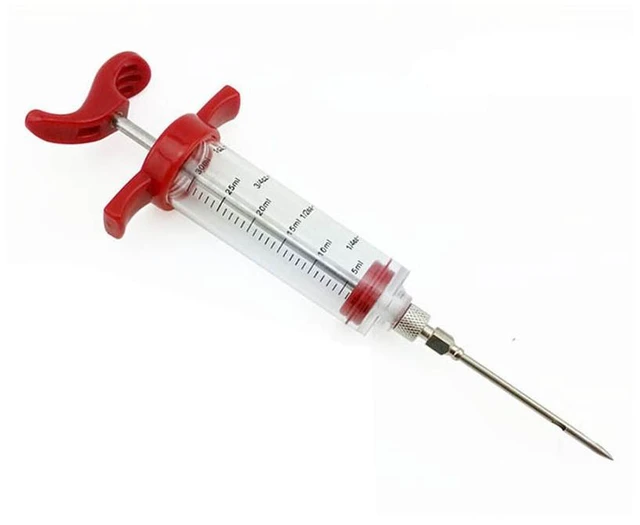 Alt view image 4 of 4 - US 1 Pack Plastic Food Marinade Injector Syringe Screw-on Meat Needle BBQ