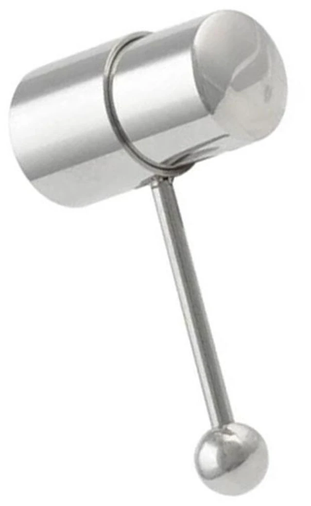 Main image of US 1-2 Pack Vibrating Tongue Ring Stainless Steel Punk Tongue Bar Body Piercing