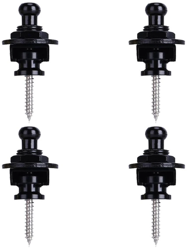 Main image of US 4 Pcs Guitar Strap Locks Buttons Security Quick Release Binding Components
