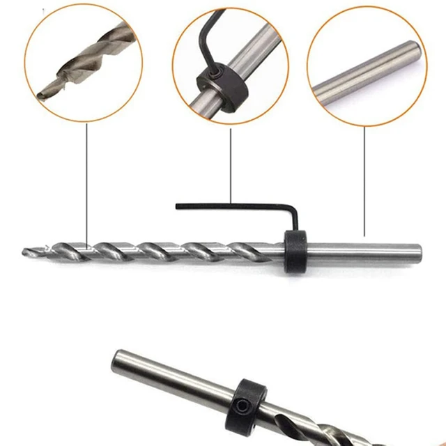 Alt view image 2 of 3 - US Twist Step Drill Bit Set for Kreg Pocket Hole Drill Jig Guide 3/8inch(9.5mm