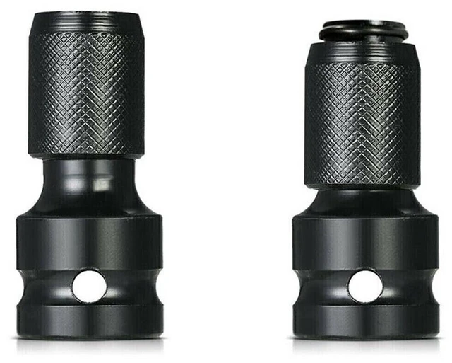 Main image of US 2 Pcs 1/2" Drive To 1/4" Socket Adapter Hex Drill Chuck Change