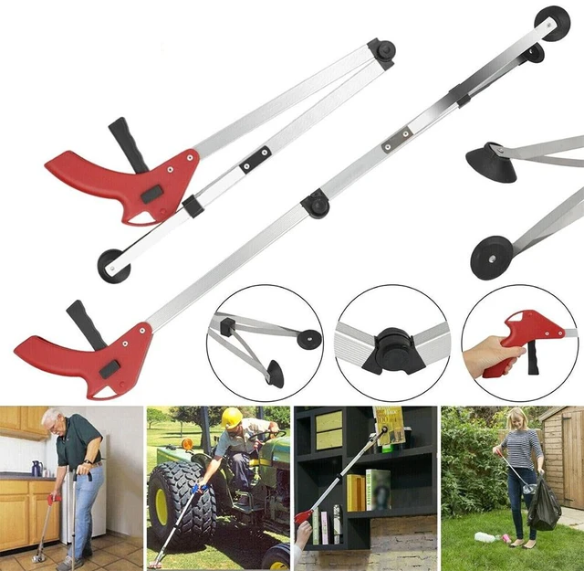 Alt view image 2 of 3 - US 2 Pc Heavy Duty Mobility Grip Hand Long Handled Trash Litter Garbage Picker