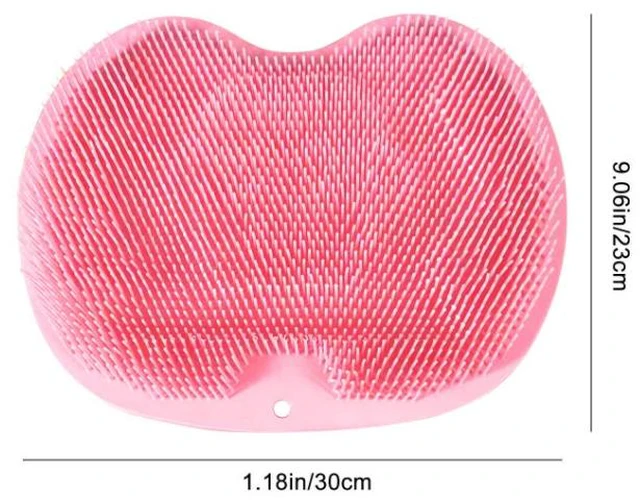 Alt view image 2 of 2 - US 1 Pcs Shower Foot Back Scrubber Silicone Bath Massage Pad Body Wall Mounted