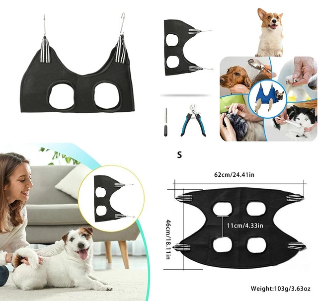 Alt view image 3 of 4 - US 1 Pack Pet Grooming Hammock Breathable Restraint Bag Cat Dog Sling Helper DK-4-d chongwumeirongdiaochuangM 1ge