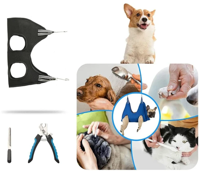 Alt view image 2 of 4 - US 1 Pack Pet Grooming Hammock Breathable Restraint Bag Cat Dog Sling Helper DK-4-d chongwumeirongdiaochuangM 1ge