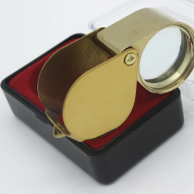 Alt view image 2 of 3 - US 2Pc 30X Jeweler Coin Loupe Magnifier Foldable Pocket Magnifying Glass Eye