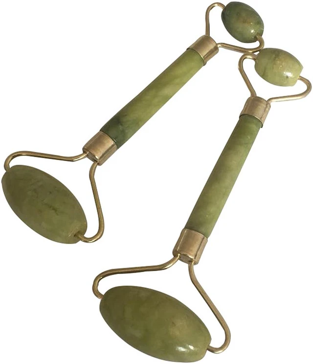 Alt view image 4 of 4 - 1 Pack Classic Jade Roller Face Body Eye Kit Gua Sha Massager Tool Anti Aging Wrinkle, Classic Jade Roller