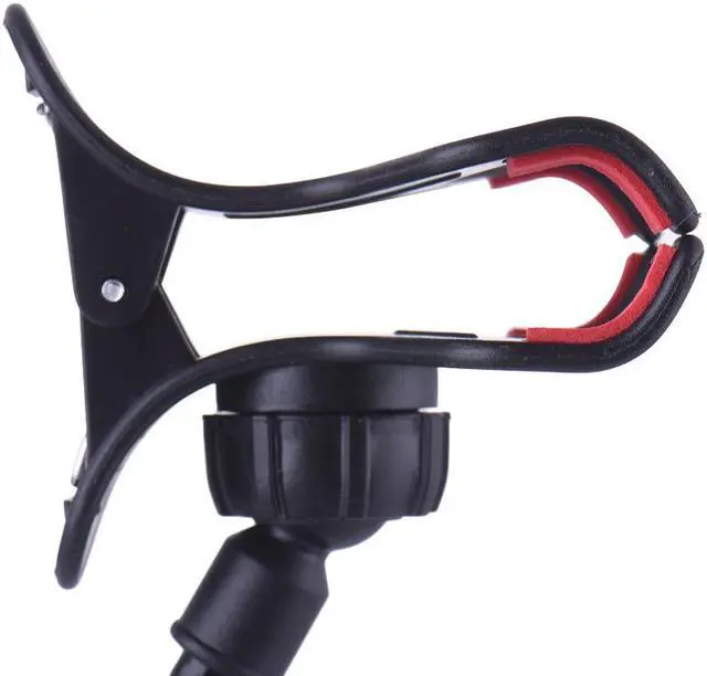 Alt view image 3 of 7 - US Universal Mobile Phone Tablet Mount Holder Flexible Long Arm Bed Desktop Stand, Black