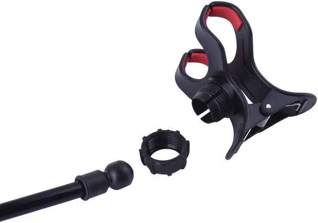 Alt view image 4 of 7 - US Universal Mobile Phone Tablet Mount Holder Flexible Long Arm Bed Desktop Stand, Black