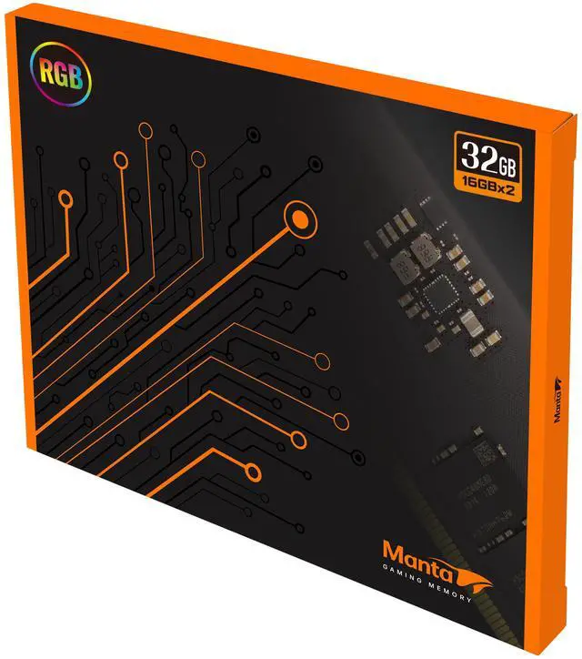 Alt view image 4 of 5 - V-COLOR Manta XSky DDR5 32GB (16GBx2) 5600MHz (PC5-44800) CL36 Compatible for Intel XMP Gaming Desktop Ram Memory Dual Rank 1.2V High End Jet Black Heatsink- Jet Black (TMXSL1656836KWK)
