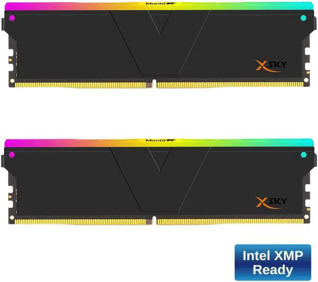 XSKY DDR5 32GB (16GBx2) メモリ DDR5 | [Manta] ROG 認定 XSky RGB | 32GB (16GBx2) | インテル