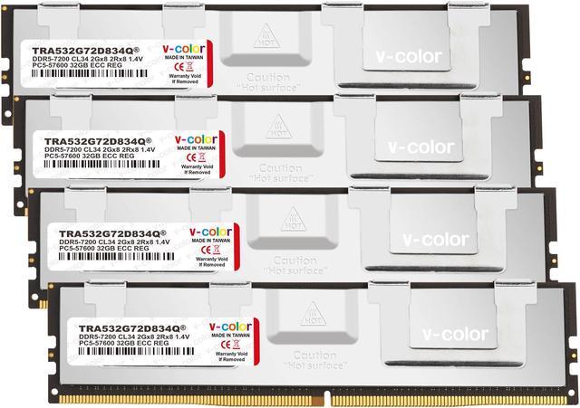 ANACOMDA ET RGB DDR5 288-Pin PC RAM Memory 7200MHz CL34 32GB (16GBX2) UDIMM  (White) with Heatsink Desktop Memory Model. Made in TAIWAN