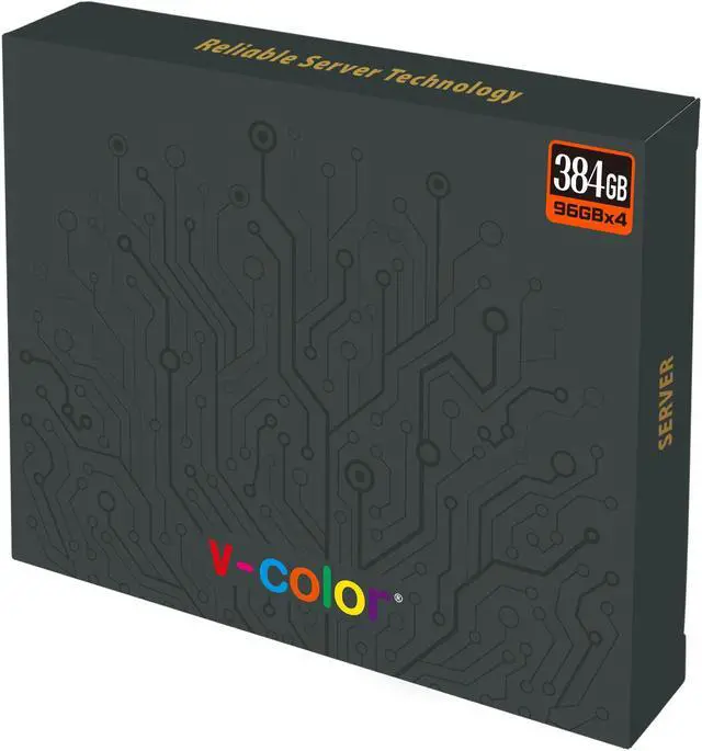 Alt view image 4 of 5 - V-COLOR DDR5 256GB (64GBx4) 5600MHz CL46 4Gx4 2Rx4 ECC R-DIMM (ECC Registered DIMM) 1.1V Memory Ram for Server and Workstations with Hynix IC (TR564G56D446Q)