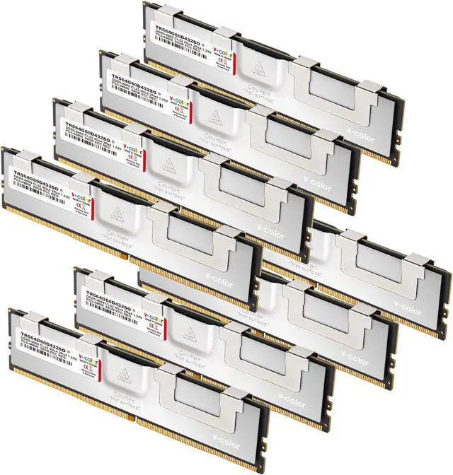 v-color DDR5 r-dimm 32GB 6000mhz 4個 V-Color DDR5 384GB (96GBx4) 6000MHz CL32 Overclocking R-DIMM