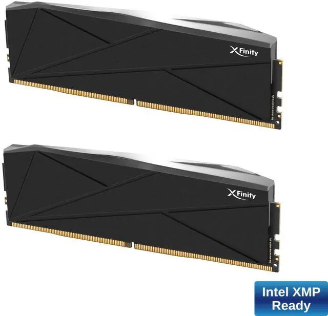 Main image of V-COLOR Manta XFinity RGB DDR5 48GB (24GBx2) 8200MHz CL40 1.40V RGB Gaming Desktop Upgrade RAM CUDIMM Memory Module SK Hynix IC -Black / Silver (TMXFCL2482840KSK)