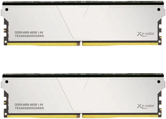 Main image of V-Color DDR5 96GB (48GBx2) 6000MHz CL30 2Rx8 OC ECC UNBUFFERED DIMM 1.4V (Overclocking ECC UDIMM) Memory Ram for Server (TE548G60D830SKK)