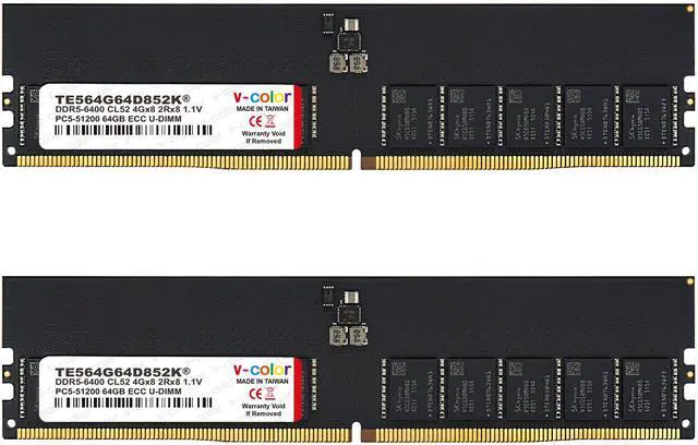 V-Color DDR5-6400 ECC UDIMM 48GB2枚(96GB) DDR5 | ECC U-DIMM | Server Memory