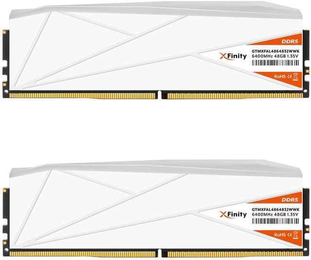 Alt view image 3 of 3 - V-COLOR DDR5 TUF GAMING ALLIANCE Manta XFinity 96GB (48GBx2) 6400MHz CL32 1.35V AMD EXPO SK Hynix Original IC RGB Gaming Desktop Upgrade RAM Memory Module White (GTMXFAL4864832WWK)